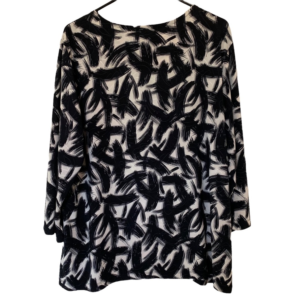Wash & Wear Black & White Top Size XL - Picture 3 of 10